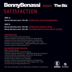 Benny Benassi Présent The Biz - Satisfaction EP