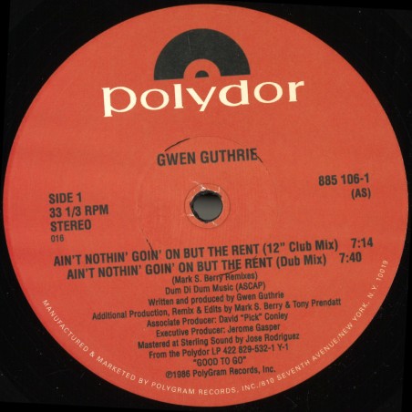 Gwen Guthrie - Ain't Nothin Goin On But the Rent