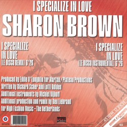 SHARON BROWN - I SPECIALIZE IN LOVE