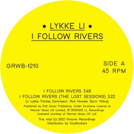 LYKKE LI  -  I FOLLOW RIVERS ( OFFICIAL 2022 REISSUE )